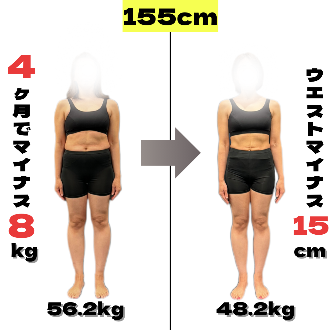 40代女性のお客様Before After